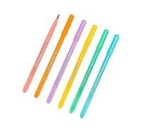 ZYMIADOU Lot de 6 surligneurs à fluorescence avec pinceau doux pour études bibliques et fournitures scolaires