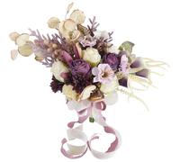ZYMIADOU Magnifique arrangement floral en soie luxueux noué à la main pour banquets pour décoration de maison artistique