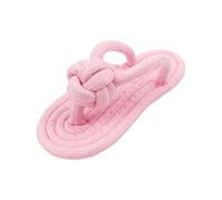 ZYMIADOU Pantoufle en corde de coton tressée faite à la main pour petits chiots - Résistant à la mastication - Nettoyage des dents - Jouet amusant fait à la main