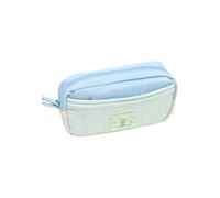 ZYMIADOU Pochettes de papeterie simples et tendance en toile renforcée, plusieurs poches intérieures pour artistes, étudiants, travailleurs créatifs, organiseurs d'outils, bleu, Taille unique