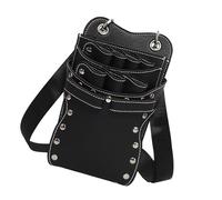 ZYMIADOU Pochettes ergonomiques pour outils de coiffure, 7 poches, étui de rangement pour ciseaux, sangle réglable, clip de ceinture pour une utilisation en salon de coiffure, pochette multi-poches