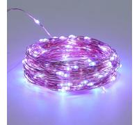 ZYMIADOU Radiances de Noël flexibles à faible potentiel pour une utilisation en intérieur - Étanche - Protection pour enfants et animaux - Arbre de Noël LED - Fil bronze