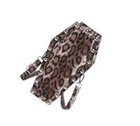 ZYMIADOU Sac à bandoulière en forme de cercueil d'inspiration punk, résistant à l'usure, en polyuréthane, compartiments spacieux, tendance, usage quotidien, épaule en forme de cercueil tendance