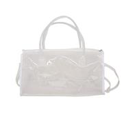 ZYMIADOU Sac à bandoulière fonctionnel en PVC transparent de grande capacité pour sports de plein air, sacs à bandoulière pour les particuliers, l'école, les dortoirs, blanc, One Size