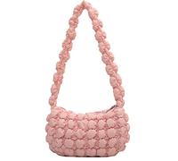 ZYMIADOU Sac à main délicat plissé nuage sac épaule aisselles couleur unie sac à main cadeau fête des mères sac nuage, b, One Size
