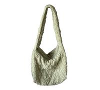ZYMIADOU Sac à main fourre-tout 2023 - Design froncé sous les bras - Polyvalent - Sac à main pour femme - Sac à bandoulière pour voyage, vert clair, One Size