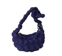 ZYMIADOU Sacs à bandoulière plissés tendance de grande capacité pour aisselles - Design tendance et polyvalent - Couleur unie - Sac de voyage plissé sous les bras, F, One Size
