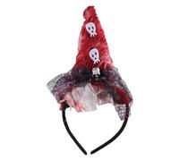 ZYMIADOU Serre-tête en forme de boule oculaire pour Halloween, chapeau de sorcière, bandeau conique, mignon, araignée, pour cosplay, bal masqué, tête de mort, Halloween