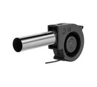ZYMIADOU Ventilateur souffleur USB 5 V haute vitesse 3200 tr/min avec tube en acier inoxydable pour l'entretien du barbecue au charbon de bois, forge, utilisation en extérieur, ventilateur de cuisine