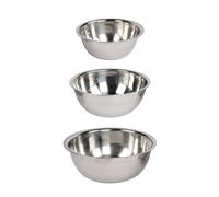 Zymjzbetic 3Pcs Multifunctional Stainless Steel Mixing Bowl Set Storage Whisking Bowls pour la pâtisserie, la cuisine, les salades