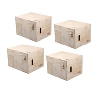 Zymjzbetic Boîte pliométrique en Bois multifonctionnelle for Saut, agilité, Conditionnement, Musculation, Gym à Domicile pour Les Exercices de Gymnastique à Domicile(14x16x20inch)