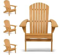 Zymjzbetic Chaise Pliante en Bois Ensemble de 4 chaises Pliantes résistantes aux intempéries/pelouse, Foyer Bon marché, Longues Highwood, Meubles Patio