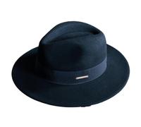 Zymjzbetic Chapeau Fedora en laine à larges bords for homme et femme, style vintage, automne-hiver pour Beach Party Outdoor(Pure black,L 58-60cm)