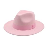 Zymjzbetic Chapeau Fedora for femme, chapeau d'hiver à large bord, classique, for mariage, église pour Beach Party Outdoor(Color 16,56-58cm(adults))