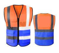 Zymjzbetic Gilet de sécurité Gilet de sécurité for travaux construction, mineurs et ouvriers du bâtiment, uniforme classe 2, vêtement travail standard(Gold,S)