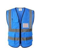 Zymjzbetic Gilet de sécurité Gilet de signalisation couleur vive, gilet travail for la construction et les levés topographiques(Color 19,L)