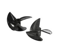 Zymjzbetic Hélice de Bateau Lot de 5 hélices Bateau RC à 3 pales, modèles DIY, Sens horaire, antihoraire, Accessoires(3Px38x14x4 Right)