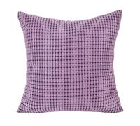 Zymjzbetic Housses de Coussin Housse de Coussin décorative à Rayures en Velours côtelé Doux for canapé, 30 x 50 cm, for lit, Chaise, décoration d'intérieur(Dark Purple,400mmx400mm)