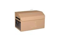 Zymjzbetic Organisateur de coffre de voiture Boîte de rangement coffre voiture appropriée, boîte pliante, grande capacité(Small beige)