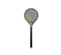 Zymjzbetic Pelle à pizza en aluminium de 7/8/9 pouces, pelle à pizza courte, poignée en silicone antidérapante, outil à pizza pour four à pizza, cuisson du pain(8 inch 50 cm)