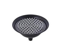 Zymjzbetic Pommeau de Douche Antique Brass Round 8" Rainfall Shower Head Golden Rose Gold Chrome Black Stainless Steel Bathroom Rain Accessory(Color 3)