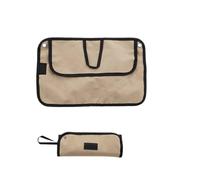 Zymjzbetic Rouleau de couverts Sac de rangement pliable for couverts camping, étui for couteaux chef, pochette enroulable for baguettes, cuillères et fourchettes, organiseur transport(Color 1)
