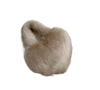 Zymjzbetic Sac fourre-tout en peluche Sacs à bandoulière moelleux en peluche avec cœur d'amour, sacs main grande capacité fausse fourrure for femme(Khaki B)