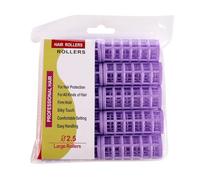 Zymoplas 1 ensemble bigoudi Service de longue durée bricolage facile à utiliser rouleau de coiffure magnétique pour cheveux courts et moyens, Violet