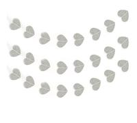 Zymoplas 1 ensemble coeur guirlande paillettes fête décoration saint valentin décor suspendu bannière fiançailles Streamer ménage pendentifs, Argent