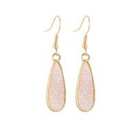 Zymoplas 1 paire boucles d'oreilles pendantes Multi couleurs bijoux accessoires mode vêtements correspondant alliage alliage oreille goutte pour femmes filles, Beige
