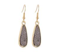 Zymoplas 1 paire boucles d'oreilles pendantes Multi couleurs bijoux accessoires mode vêtements correspondant alliage alliage oreille goutte pour femmes filles, Gris
