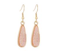 Zymoplas 1 paire boucles d'oreilles pendantes Multi couleurs bijoux accessoires mode vêtements correspondant alliage alliage oreille goutte pour femmes filles, Rose clair