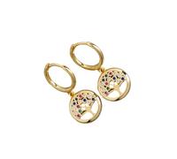 Zymoplas 1 paire cuivre femmes boucle d'oreille remplacement filles élégantes dames datant voyage Eardrop bijoux ornement cadeau d'anniversaire