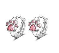 Zymoplas 1 paire de boucles d'oreilles en cuivre oreille pendentif mode bijoux beau travail mignon à la recherche attrayant dame accessoires facilement porter, Rose