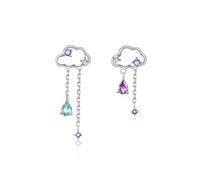 Zymoplas 1 paire romantique femmes strass boucles d'oreilles Portable fête Banquet filles boucle d'oreille dames acier décoration bijoux