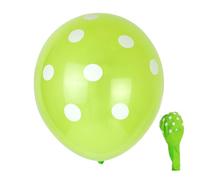 Zymoplas 100 Pièces Ballons À Pois Vague Point Ballon Décorations Coloré 12 Pouces Atmosphère Photo Props Douche Anniversaire, Point vert/blanc