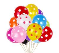 Zymoplas 100 Pièces Ballons À Pois Vague Point Ballon Décorations Coloré 12 Pouces Atmosphère Photo Props Douche Anniversaire, Point mixte/vague