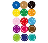 Zymoplas 15 pièces Forme Ronde Fraction mathématiques Enfant en Bas âge Jouets Apprendre Aide au calcul Cadeaux Maternelle Primaire préscolaire