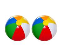 Zymoplas 2 pack/lot ballon gonflable amusant et polyvalent plage et piscine fête PVC ballon de plage ballons de mer bébé facile à gonfler