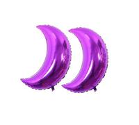 Zymoplas 2 pièces ballons d'anniversaire décoratifs en aluminium matériel grande taille maison fournitures belle atmosphère Arrangement ballon élastique, Violet