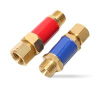 Zymoplas 2 pièces clapet anti-retour pare-retour Portable en laiton torche de soudage adaptateur d'extrémité accessoires de soudeur pièces rechange