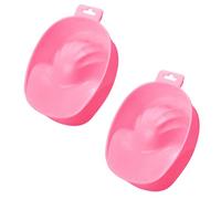 Zymoplas 2 pièces dissolvant pour ongles en plastique bol de trempage des doigts professionnel pédicure trempeur pratique ongles Kits de suppression