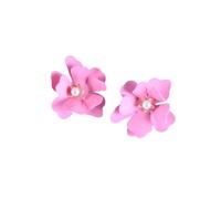 Zymoplas 2 pièces femmes fleur perle boucles d'oreilles beau goujon à la mode charmante goutte filles été géométrique fête cadeaux accessoire, Rose