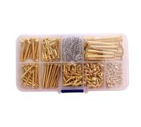Zymoplas 226 pièces/ensemble Kit de vis de guitare Pickguard pont montage pièces de rechange réparation entretien vis accessoire, Or