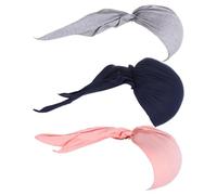 Zymoplas 3x chapeau Bandana de Style polyvalent pour diverses tenues et Occasions, casquettes Bandana en coton à longue queue, foulard de tête chimio unisexe