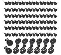 Zymoplas 50 pièces Pare-Soleil Net Fixation Clip Boucle Crochet Amovible Jardin Fix Pince Tente extérieure pour la Maison clôture Filet Crochets, 50ps