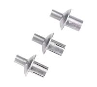 Zymoplas 50x Rivets à noyau en aluminium avec têtes rondes ensemble de 50 Rivets taraudeurs ensemble de en alliage d'aluminium pour la fixation précision du métal