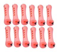 Zymoplas 6 pièces rouleau de coiffure opération de style fou bigoudi de couleur vive auto-tenant conception unique pour cheveux courts et moyens, 6 coquillage rose, 12 pièces