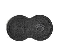Zymoplas Accessoire pour Animaux de Compagnie Facile à Nettoyer variété de Styles Tapis litière pour Chat Bien-aimé Accessoire pour Chat en PVC pour Chien Tapis pour Animaux Compagnie, Noir