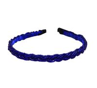 Zymoplas Accessoires de cheveux mariage femmes bandeau outil de coiffure correspondant bandeau réglable pour enfants adultes fournitures, Bleu royal